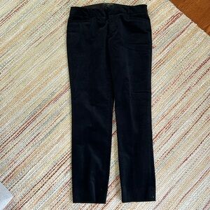 Banana Republic Black Velvet Pants Sloan Fit, Sz 4